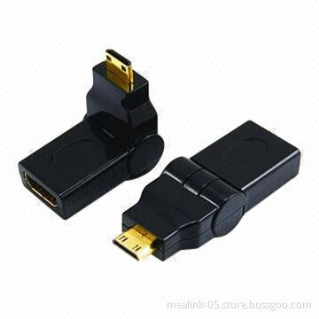 Rotating Mini HDMI Adapter, Comes in Black
